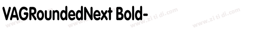 VAGRoundedNext Bold字体转换